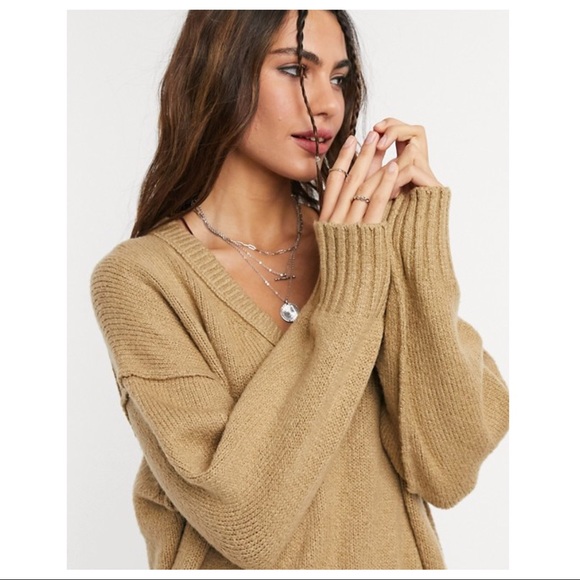 FREE PEOPLE BOHO TUNIC PULLOVER SWEATER TOP A3C - Picture 10 of 16